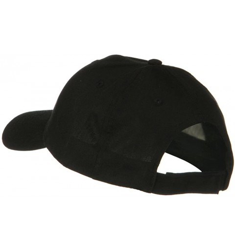 Baseball Caps Solid Cotton Twill Low Profile Strap Cap - Black - CG11918FW2Z $11.12