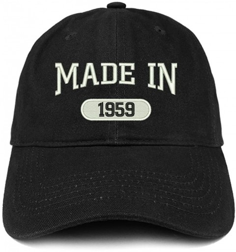Baseball Caps Made in 1959 Embroidered 61st Birthday Brushed Cotton Cap - Black - C518C9EQOC7 $15.94