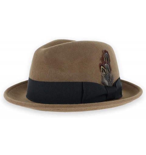 Fedoras Belfry Trilby Vintage Fedora Available - Pecan - C3184SOH6SQ $48.72
