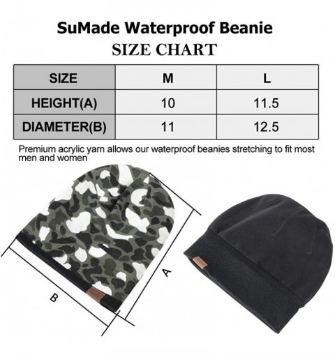 Skullies & Beanies Waterproof Beanie Hat- Unisex Lightweight Soft Spring Knitted Acrylic Slouchy Skull Cap Anti UV - Luminous...