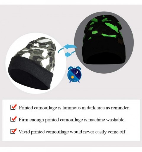 Skullies & Beanies Waterproof Beanie Hat- Unisex Lightweight Soft Spring Knitted Acrylic Slouchy Skull Cap Anti UV - Luminous...