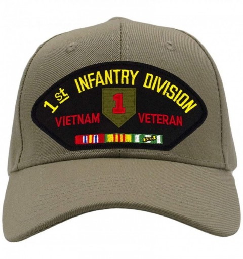 Baseball Caps 1st Infantry Vietnam Veteran Hat/Ballcap Adjustable One Size Fits Most - Tan/Khaki - C618NRH03QZ $24.06