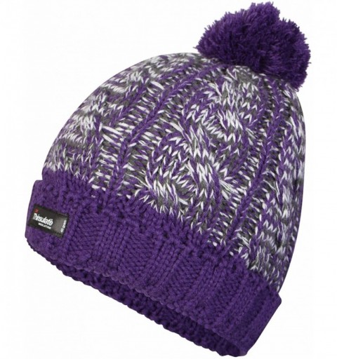 Skullies & Beanies ProClimate Unisex Thinsulate Thermal Winter Beanie Hat - Purple - CM12NGH0W7W $27.53