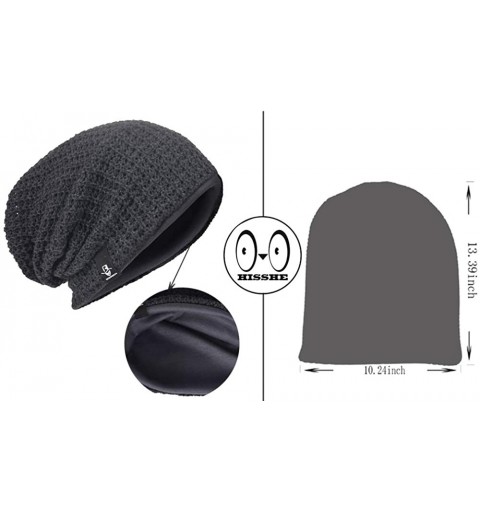 Skullies & Beanies Women's Slouchy Beanie Knit Beret Skull Cap Baggy Winter Summer Hat B08w - Solid Claret - CN1980I8S6S $13.88