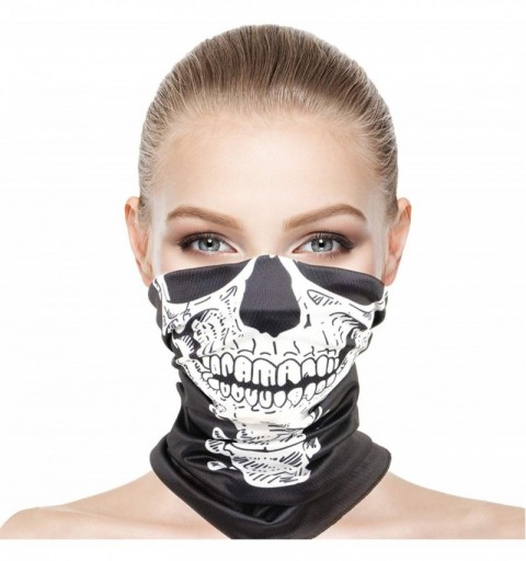 Balaclavas Balaclava Neck Gaiters Face Scarf Unisex Headwear Stretchy Bandana Dust Scarf Headbands - Skeleton - C4198SM4T68 $...