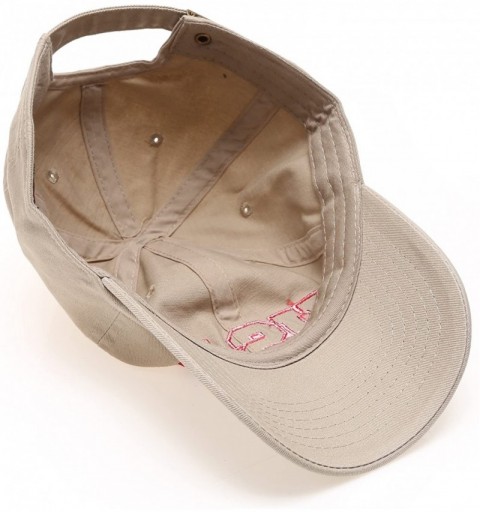 Baseball Caps USA American Flag Embroidered 100% Cotton Adjustable Strap Baseball Cap Hat - Usa - Khaki - CK18C2NQSDM $12.19