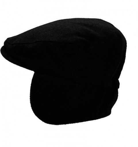 Newsboy Caps Men's Vintage Style Wool Blend Gatsby Ivy Newsboy Hat - Black - CF185U7K5CA $12.17