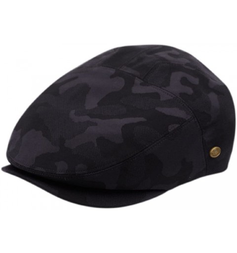 Newsboy Caps Men's Cotton Flat Ivy Caps Summer Newsboy Hats - Blue Camouflage - CY18D2GYRLZ $35.46