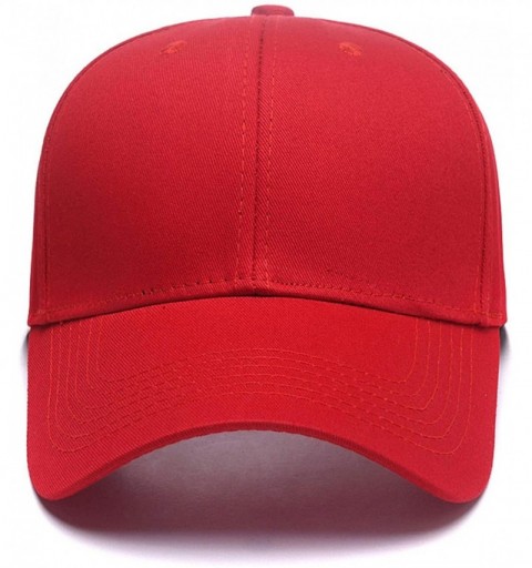 Baseball Caps Custom Embroidered Cowboy Hat Personalized Adjustable Cowboy Cap Add Your Text - Red - C018H93D728 $22.08