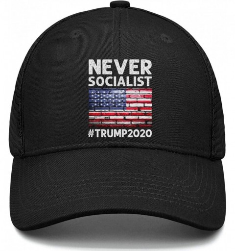 Baseball Caps Mens Style Snapbacks Cap Trump 2020 NO More BILLSHIT Visor Hats - Never Socialist America-3 - CI18UX3LNHY $10.88