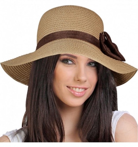 Sun Hats Women's Summer Sun Hat Bucket Hat - Casual - Camel - CE11LDZWRDL $19.85