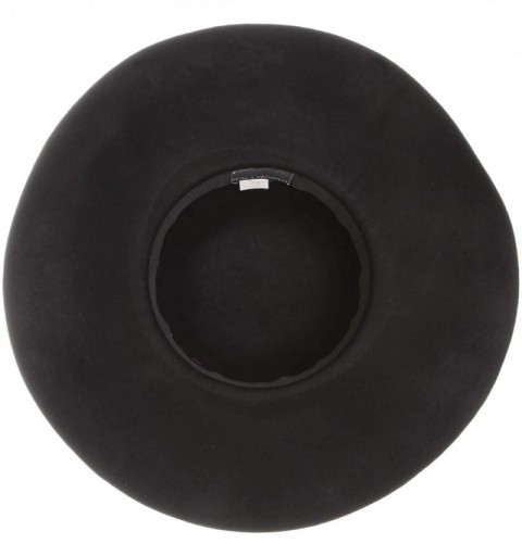 Sun Hats Women's Big Brim Wool Felt Floppy Hat - Black - C611O4T0VPT $34.48