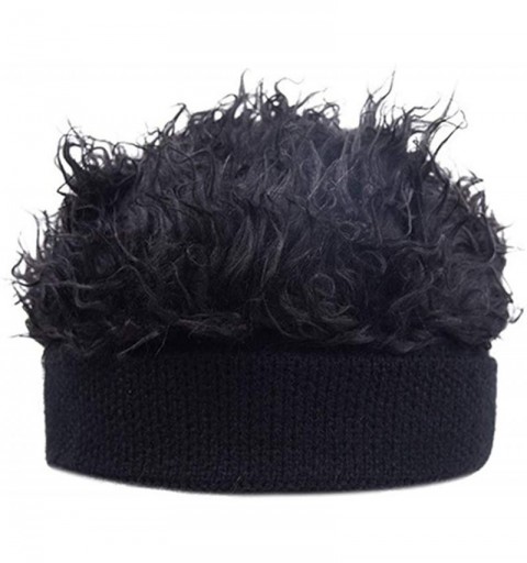 Sun Hats Flair Hair Sun Visor Cap with Fake Hair Wig Baseball Cap Hat - Black Black - CA1966O29SD $20.97