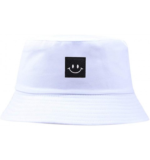 Cowboy Hats Unisex Embroidered Bucket Hat UV Protection Cotton Packable Fishing Hunting Summer Travel Fisherman Cap - White -...