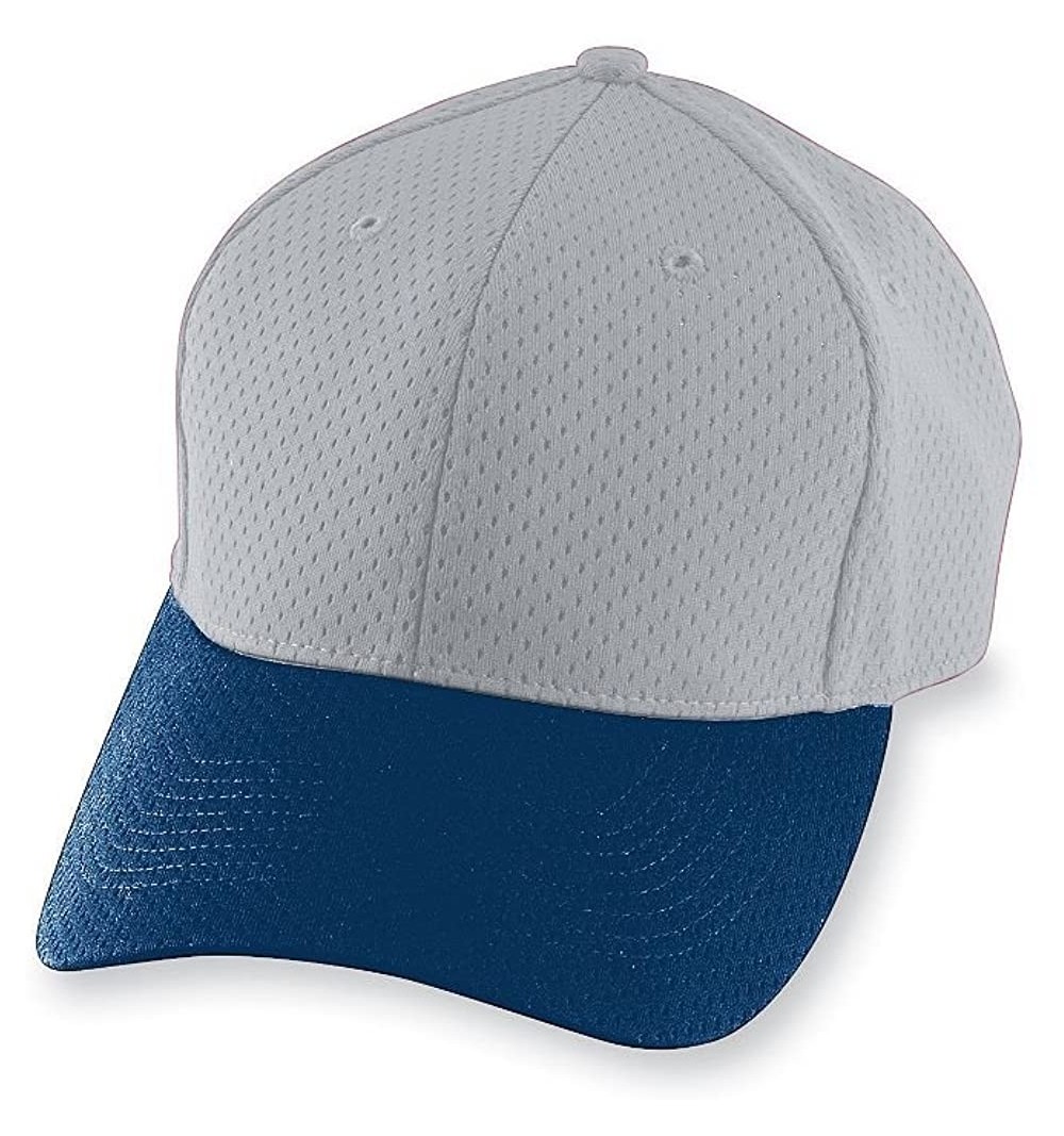 Baseball Caps Mens 6235 - Silver Grey/Navy - C6115OA46L1 $12.14