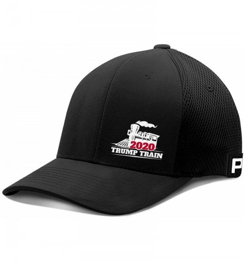 Baseball Caps Trump 2020 Hat - Trump Train 2020 Flex Fit Baseball Cap Trump Hat - Black - CK18XE6DU6W $37.90