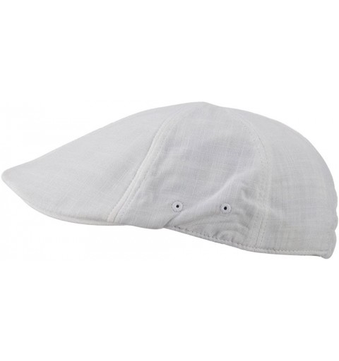Newsboy Caps Plain Duck Bill Ivy Hat - White W11S58C - CZ11E8U2YNL $13.48