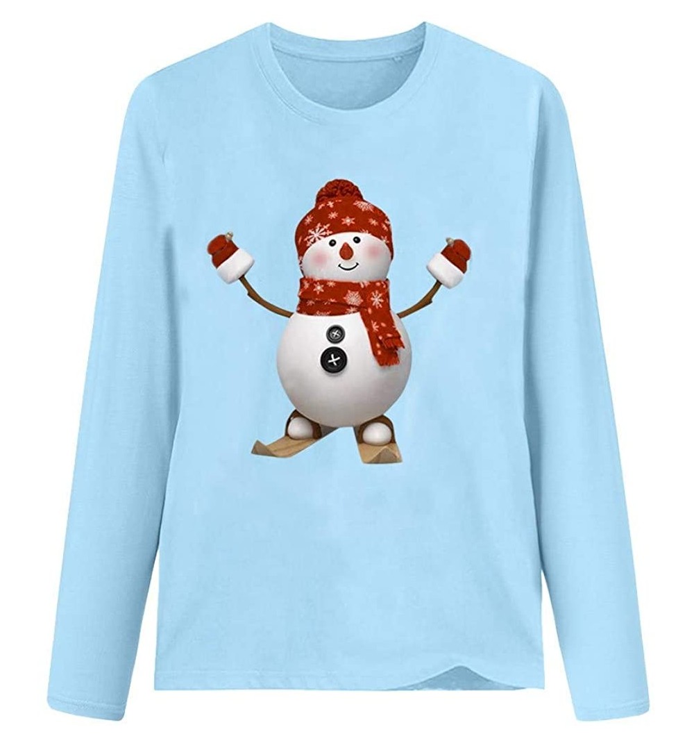 Bomber Hats Womens Christmas Snowman Pullover - C - C418AE782H2 $9.23