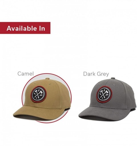 Baseball Caps Circle Axe Patch Hat - Adjustable Baseball Cap for Men & Women - Camel - C918S747GUL $15.53