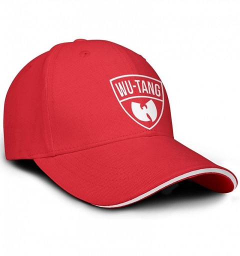 Baseball Caps Adjustable Baseball Cap Snapback Sports Dad Hat Unisex Hip Hop Trucker Hat - Red - CY18TZ9TQ7U $15.53