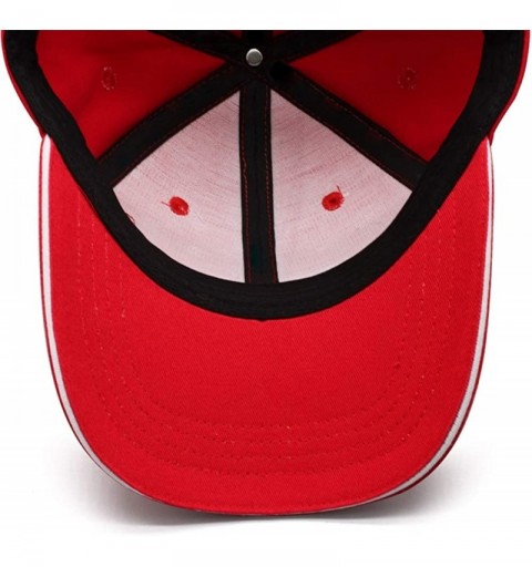 Baseball Caps Adjustable Baseball Cap Snapback Sports Dad Hat Unisex Hip Hop Trucker Hat - Red - CY18TZ9TQ7U $15.53