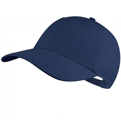 Baseball Caps Quick Dry Dad hat Baseball Cap Unstructured Plain Sport Hats Unisex - Deep Blue - CR18RYARR4N $13.45