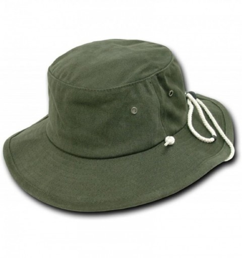 Sun Hats Aussie Hat with Drawstring Boonie Hat - S/M Olive - CV113MDY0S7 $14.19