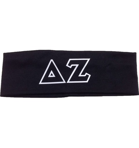 Headbands Delta Zeta Sorority Greek Letters Headband - Black - CH11JV1PYH5 $17.35