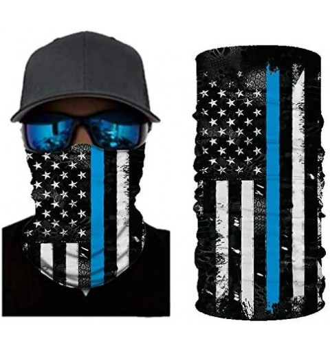 Balaclavas Stripes USA Flag Print Balaclava and Cool Skull Stars for Men Women Dust Wind Mask Neck Gaiter - Cy-wftj-120 - CJ1...