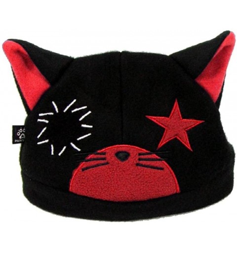 Skullies & Beanies Adult's Ragdoll Kitty Cat Fleece Hat - Red - CF11I6EFU2H $30.65