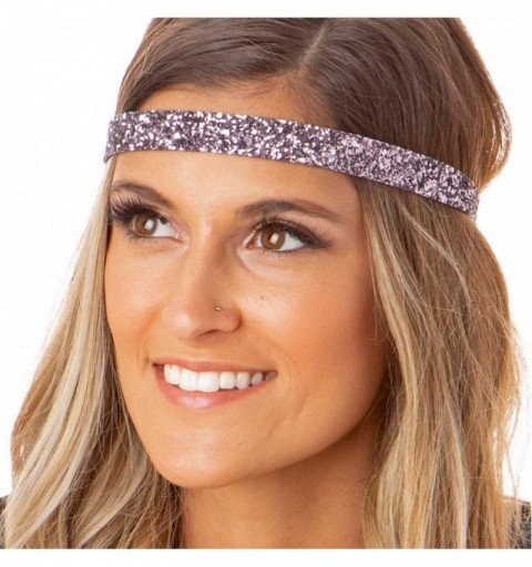 Headbands Women's Adjustable No Slip Cute Fashion Headbands Bling Glitter Hairband Packs - CO186GDN3AX $25.24