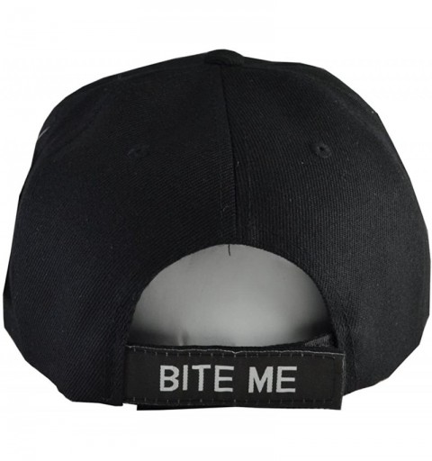 Baseball Caps Outdoors Fishing Hats (20+ Styles) Bite Me- Bass- Trout - Bite Me Black - CL18S93QMRK $13.22