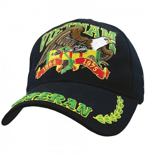 Baseball Caps Vietnam Veteran Low Profile Cap- Black- Adjustable - CX1183IE1R1 $13.32
