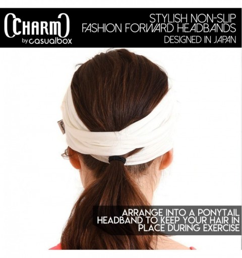 Headbands Mens Womens Elastic Bandana Headband Japanese Long Hair Dreads Head Wrap - Black - CL118R802EN $14.81