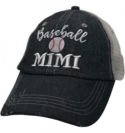 Baseball Caps Embroidered Baseball Mimi Grandma Mesh Trucker Style Hat Cap Grandma Gift Mothers Day Dark Grey - CM18RHH4AWQ $...