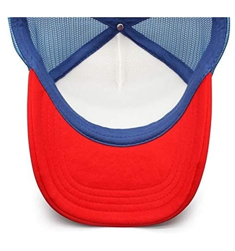 Baseball Caps Men Novel Baseball Caps Adjustable Mesh Dad Hat Strapback Cap Trucks Hats Unisex - Red-2 - CQ18AH0UIT6 $17.73