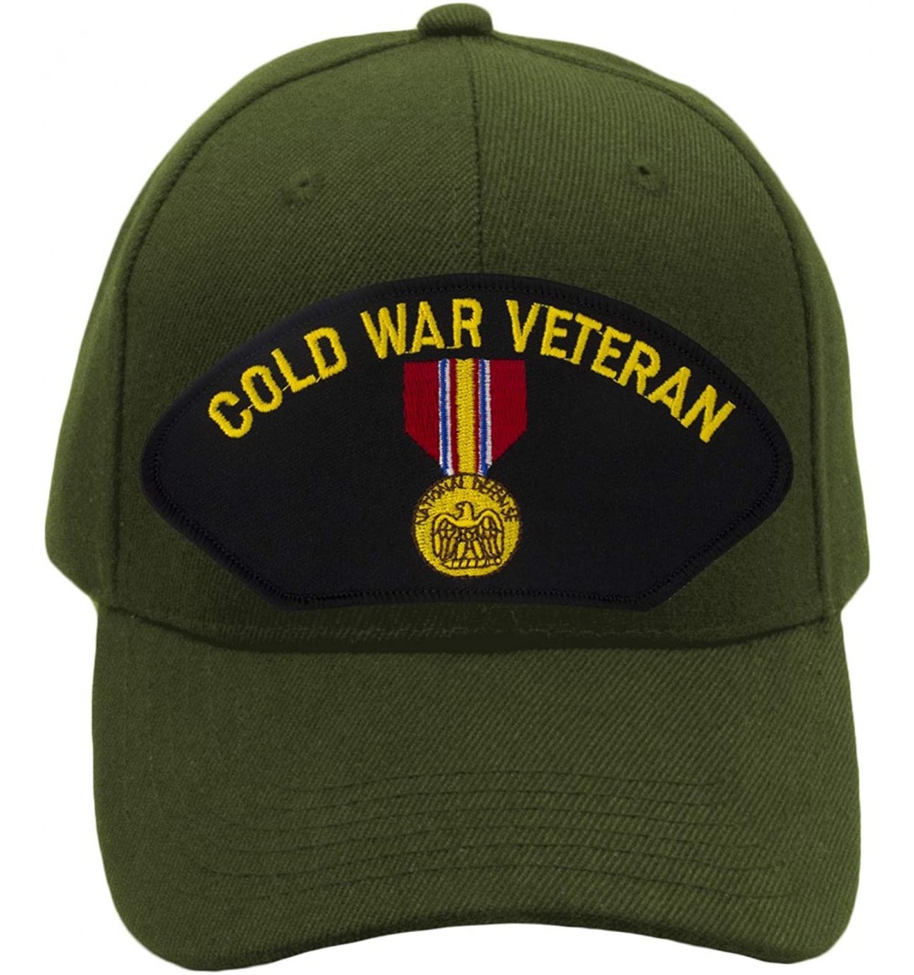 Baseball Caps National Defense Service Medal - Cold War Veteran Era Hat/Ballcap Adjustable One Size Fits Most - Olive Green -...