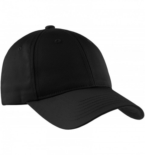 Baseball Caps Men's Dry Zone Nylon Cap - Black - CX11QDSE30N $9.38