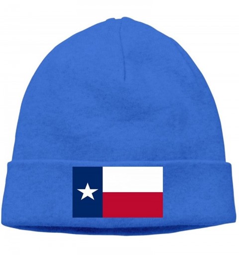 Skullies & Beanies Texas State Flag Unisex Fashion Autumn/Winter Knit Cap Hedging Cap Casual Cap Cotton Cap - Royalblue - CH1...