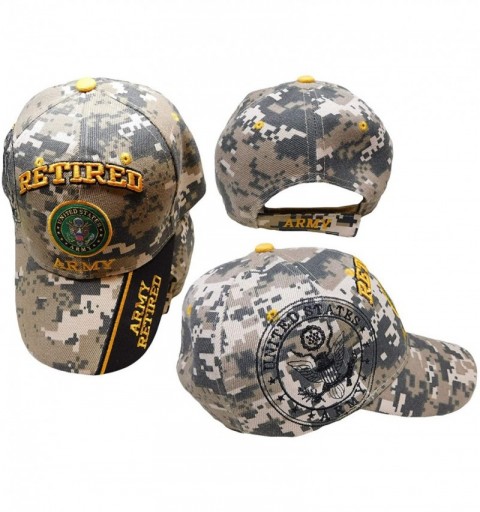 Skullies & Beanies mil US Army Retired Licensed Baseball Military Caps Hats Embroidered (A7507A12) - CO12O2B1MXV $9.45
