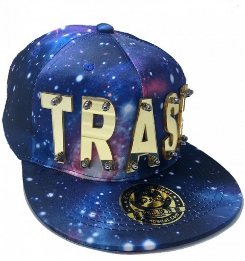 Baseball Caps Trash HAT in Galaxy Blue - Reflective Gold - CQ1888ZWYC8 $30.57