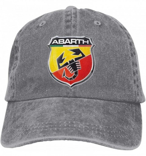 Baseball Caps Personalized Abarth Automobile Logo Cool Hat Cap for Man Black - Gray - C718STWQ6E3 $16.05