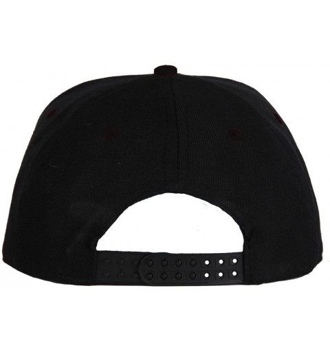 Baseball Caps ABC Embroidered Letter Snapback Cap in Black White with Letters A to Z - Q - CZ11KSIAOXN $8.86