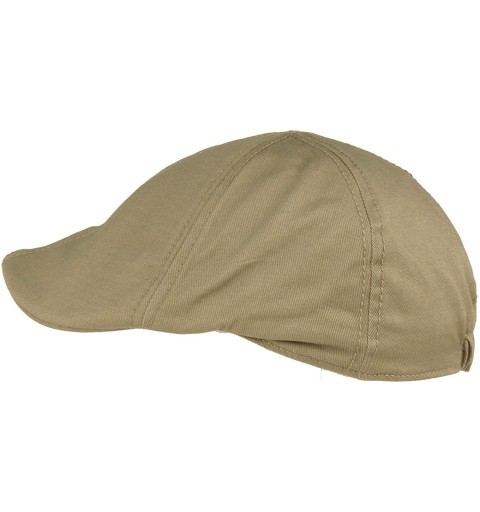 Sun Hats Men's 100% Cotton Duck Bill Flat Golf Ivy Driver Visor Sun Cap Hat - Gray - CH11KZ6SL8T $8.68