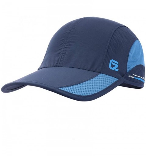 Baseball Caps Quick Dry Sports Hat Lightweight Breathable Unstructured Soft Run Cap Unisex - Navy - CF12HEQQAMF $13.27