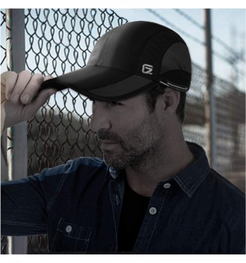 Baseball Caps Quick Dry Sports Hat Lightweight Breathable Unstructured Soft Run Cap Unisex - Navy - CF12HEQQAMF $13.27