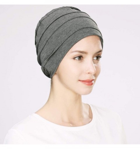 Skullies & Beanies Headwrap Cover Sleep Cap for Women Patient Chemo Scarf Soft Stretch Breathable - CB197Y077NN $18.00