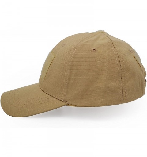 Baseball Caps Military Tactical Operator Cap- Outdoor Army Hat Hunting Camouflage Baseball Cap - Khaki - C518EUKIDKW $9.45