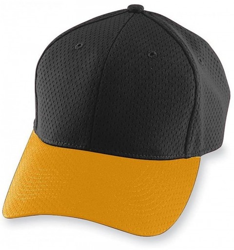Baseball Caps Mens 6235 - Black/Gold - C7115OA47SX $9.10