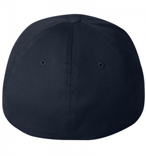 Baseball Caps 3-Pack Premium Original V Cotton Twill Fitted Hat 5001 - Navy - CF127J95XSP $32.36